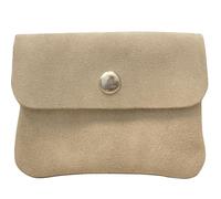 modamoda de P09 WL - Monedero de ante para mujer (12,5 x 2 x 8,5 cm, hecho a mano), beige crema, extra-small