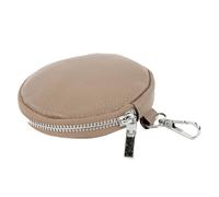 modamoda de - P10 - ital. Colgante de cuero cartera, Gris Beige, XS, Elegante