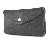 modamoda de P11 - Cartera de piel para mujer, tamaño mediano, hecha a mano en Italia, Negro , medium, Monedero pequeño y ligero