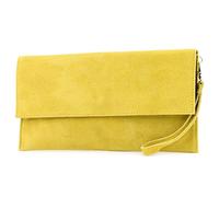 modamoda de T151 - Bolso bandolera para mujer, de ante, Amarillo2021, small