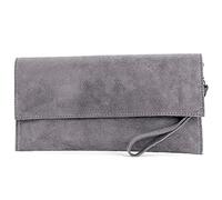 modamoda de - T151/M151 - ital. Clutch Ante / Cuero Metálico., color Gris, talla Small