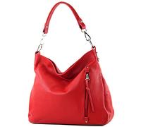modamoda de - T183 - ital. Bolso bandolera mujer, Color:rojo