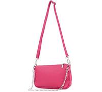 modamoda de - T237 - Bolso bandolera pequeño pequeño de piel italiana, Rosa., small