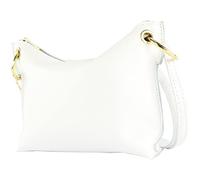 modamoda de - T243 - Bolso pequeño de hombro en piel, Color blanco., S