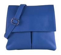 modamoda de - T63LEDER - Bolso bandolera de piel para mujer, azul señales, small