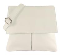 modamoda de - T63LEDER - Bolso bandolera de piel para mujer, Blanco, S