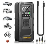 modari Compresor de Aire portátil para inflador de neumáticos, Bomba de Aire 4 Veces más rápida de 160 PSI para neumáticos de automóvil, inflador inalámbrico de neumáticos de automóvil con manómetro
