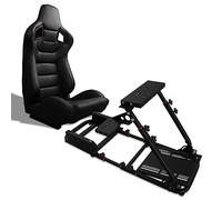 MODAUTO Cockpit SimRacing, Soporte de Simulacion, Estructura de SimRacing+Asientos Opcional, Compatible con Logitech,Fanatec,Thrustmaster.