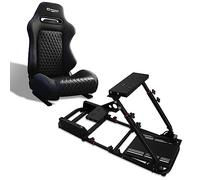MODAUTO Cockpit SimRacing, Soporte de Simulacion, Estructura de SimRacing+Asientos Opcional, Compatible con Logitech,Fanatec,Thrustmaster.