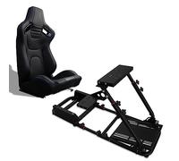 MODAUTO Cockpit SimRacing, Soporte de Simulacion, Estructura de SimRacing+Asientos Opcional, Compatible con Logitech,Fanatec,Thrustmaster.