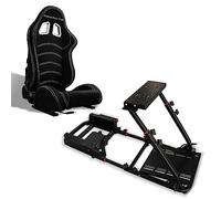 MODAUTO Cockpit SimRacing, Soporte de Simulacion, Estructura de SimRacing+Asientos Opcional, Compatible con Logitech,Fanatec,Thrustmaster.