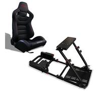 MODAUTO Cockpit SimRacing, Soporte de Simulacion, Estructura de SimRacing+Asientos Opcional, Compatible con Logitech,Fanatec,Thrustmaster.