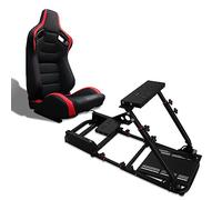 MODAUTO Cockpit SimRacing, Soporte de Simulacion, Estructura de SimRacing+Asientos Opcional, Compatible con Logitech,Fanatec,Thrustmaster.