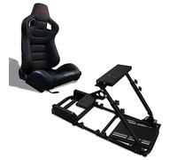 MODAUTO Cockpit SimRacing, Soporte de Simulacion, Estructura de SimRacing+Asientos Opcional, Compatible con Logitech,Fanatec,Thrustmaster.