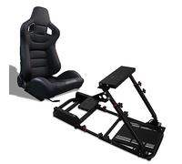MODAUTO Cockpit SimRacing, Soporte de Simulacion, Estructura de SimRacing+Asientos Opcional, Compatible con Logitech,Fanatec,Thrustmaster.