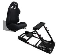 MODAUTO Cockpit SimRacing, Soporte de Simulacion, Estructura de SimRacing+Asientos Opcional, Compatible con Logitech,Fanatec,Thrustmaster.
