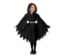 Modaworld Disfraz de Halloween para niños, capa fantasma, capa con capucha | Poncho con capucha espeluznante fantasma, disfraz de fantasmas, Traje fantasmal para niños y niñas