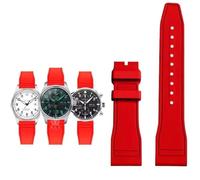 MODBAND Correa de goma para reloj IWC Fluoro, correa de liberación rápida para piloto AMG Petronas F1 Team, pulsera deportiva resistente al agua, correa de reloj de 20mm, 21mm y 22mm(Red-no clasp,20mm