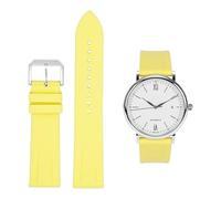 MODBAND Correa de reloj de caucho flúor FKM para IWC PILOT Portugal PORTOFINO, pulsera para Le Petit Prince, correa de apertura rápida de 20mm y 22mm(Yellow,20mm)