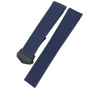 MODBAND Correa de reloj de caucho Natural de 20mm y 22mm, para TAG Heuer Aquaracer 300 500, correa de reloj de buceo, pulsera deportiva de silicona(Blue black,20mm(41mm Dial))