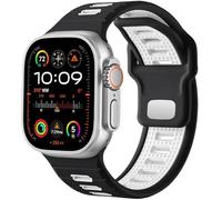 MODBAND Correa de reloj deportiva para Apple Watch Ultra 2/Ultra Band para hombre de 49 mm, 45 mm, 44 mm y 42 mm, correa de repuesto de silicona compatible con iWatch Series SE 9, 8 y 7(D)