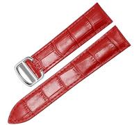 MODBAND Correa de reloj para Cartier TANk SOLO RONDE DE de piel auténtica, hebilla plegable, accesorios de correa de reloj, 22mm, Acetato, No es una piedra preciosa