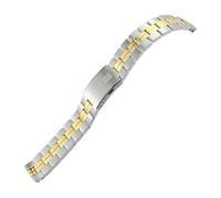 MODBAND Correas de reloj de acero inoxidable para 1853 T049 T049410A Tissot PR100 Series pulseras de correa de Metal sólido correa de reloj 19mm(Middle Gold)