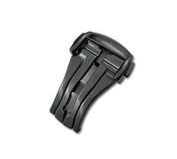 MODBAND Hebilla de reloj desplegable, cierre plegable de 16mm, 18mm y 20mm para correa de cuero Omega, banda de goma, accesorios de acero negro y plateado 316L(Black style 1,20mm)