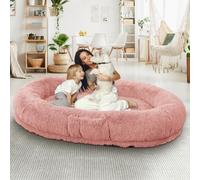 MODCART Cama para perro humano, 71 x 45 x 12 pulgadas, tamaño para personas y mascotas, 10 cm de grosor, espuma viscoelástica, lavable, cama grande para adultos, cama plegable gigante de gran tamaño