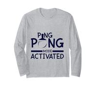 Mode Activated Funny Table Tennis Player Paddle Sport Manga Larga