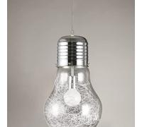 MODEBHD Lámpara colgante con bombilla grande con personalidad de vidrio del norte, linterna pastoral, lámpara colgante con cadena de globo grande, isla de cocina, oficina, sala de estar, pasillo, lámp