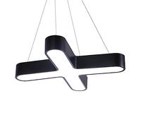 MODEBHD Lámpara Colgante Moderna Simple Letra X Lámpara LED Moderna y Creativa Cocina Granero Bar Oficina Luz Colgante Estudio Almacén Loft Dormitorio Café (Ajustable) Iluminación de luz de Techo