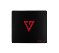 Modecom Volcano Elbrus Negro, Rojo - Alfombrilla de ratón (Negro, Rojo, Imagen, Tela, Base antiderrapante, Alfombrilla de ratón para juegos)