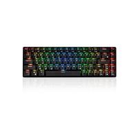 Modecom Volcano - Lanparty RGB BT | Teclado Compacto 65% | Mecánico | Interruptores Gateron Amarillo | Retroiluminación LED RGB