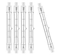 Modee R7s - Bombilla halógena de 118 mm, 400 W, J118, regulable, 240 V, luz lineal, blanco cálido, 2700 K, bombillas halógenas de tungsteno para lámparas de techo, iluminación de paisaje (5 unidades)