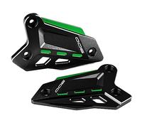 Modeer para kawasaki Z900 2018-2025 Z900SE 2022-2025 Motocicleta CNC Reposapiés Protector de pedal Estribera Placas de talón Cubierta de protección z 900 se Accesorios (negro-verde)