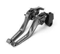 Modeer para S.uzuki DL 650/XT V-STROM 650/XT 2011-2020 V-STROM 250 2018-2020 Motocicleta Aluminio Manetas cortas de embrague de freno vstrom650 xt dl650 xt Accesorios (Gris)