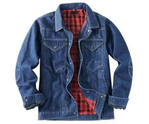 Modeewel Chaqueta vaquera elástica para hombre, chaqueta de entretiempo ligera, chaqueta occidental, chaqueta de entretiempo, chaqueta deportiva, chaqueta de primavera, chaqueta de mezclilla, chaqueta
