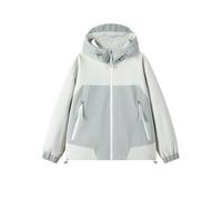 Modeewel Chubasquero para hombre, impermeable, chaqueta de ciclismo para verano, invierno, cortavientos, chaqueta softshell, chaqueta funcional, bloque de color, chaqueta cortavientos, transpirable
