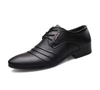 Modeewel Zapatos de traje de negocios elegantes para hombre, zapatos formales, zapatos de boda, zapatos de traje, cócteles, fiestas, festivales, zapatos de noche con brogue, tacón plano, zapatos de