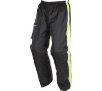 Modeka Ax-Dry Pantalones de lluvia, negro/neón, Talla S