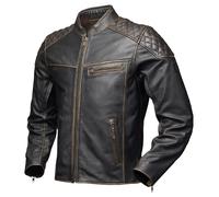 MODEKA Chaqueta de cuero Phinix Marrón M hombres