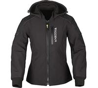 Modeka Clarke Chaqueta de moto para mujer, color negro, talla 38