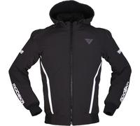 Modeka Clarke Sport Chaqueta de motocicleta, Negro/Blanco, Talla 3XL