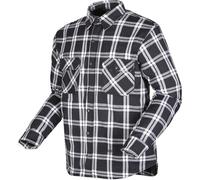 Modeka Colden Camisa de moto, Negro/Blanco, Talla 3XL