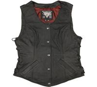 Modeka Diona Chaleco de moto para damas, negro, Talla 38