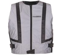 Modeka Doc Silver Chaleco de advertencia, gris, Talla XL