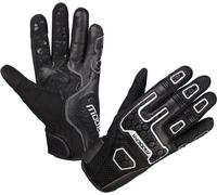 Modeka Dracon Guantes de moto, Negro/Blanco, Talla 12