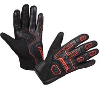 Modeka Dracon Guantes de moto, negro/rojo, Talla 11