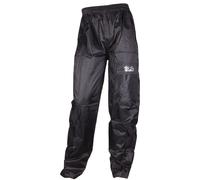 Modeka Easy Summer Pantalones de lluvia, negro, Talla S